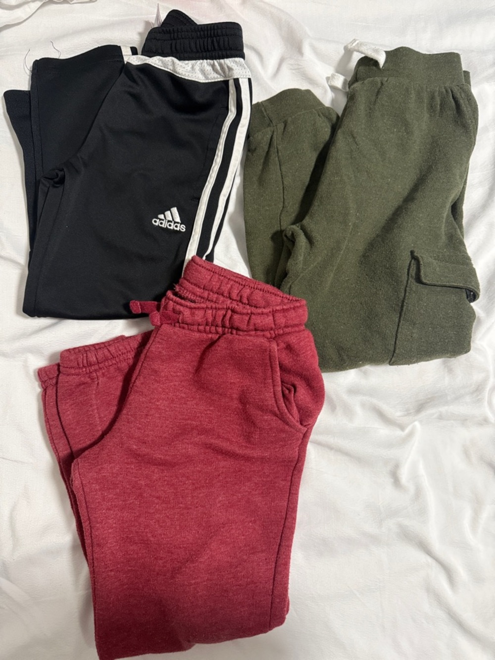 adidas Black Joggers with White Side Stripe and Logo